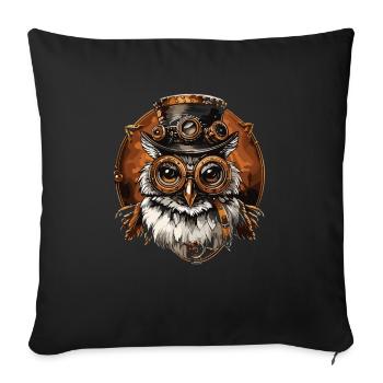 Steam Punk Art Funky Steampunk - Sofa pillowcase 17,3'' x 17,3'' (45 x 45 cm) - black - Front