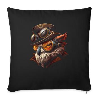 Steam Punk Art Funky Steampunk - Sofa pillowcase 17,3'' x 17,3'' (45 x 45 cm) - black - Front