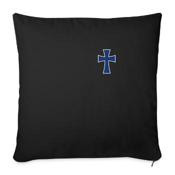 Jésus-Christ Christianisme Dieu Bible - Housse de coussin décorative 45 x 45 cm - noir - Devant