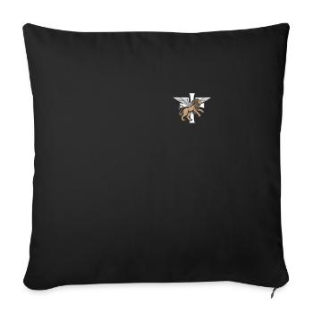 Jésus-Christ Chrétien Christianisme Dieu Bible - Housse de coussin décorative 45 x 45 cm - noir - Devant