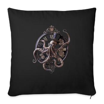 Steam Punk Art Funky Steampunk - Housse de coussin décorative 45 x 45 cm - noir - Devant