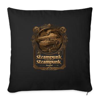 Steam Punk Art Funky Steampunk - Sofa pillowcase 17,3'' x 17,3'' (45 x 45 cm) - black - Front