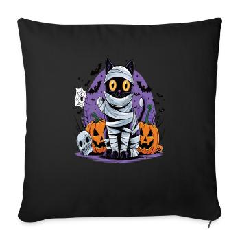 Halloween Cat Forget Candy Give Me A Cat - Sofa pillowcase 17,3'' x 17,3'' (45 x 45 cm) - black - Front