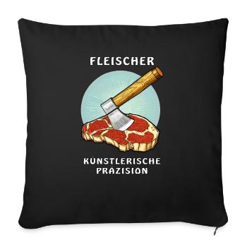 FLEISCHER ARTISTIC PRECISION - Sofa pillowcase 17,3'' x 17,3'' (45 x 45 cm) - black - Front