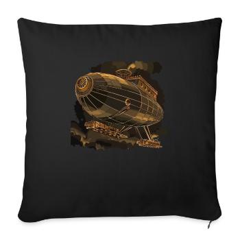 Steam Punk Art Funky Steampunk - Sofa pillowcase 17,3'' x 17,3'' (45 x 45 cm) - black - Front