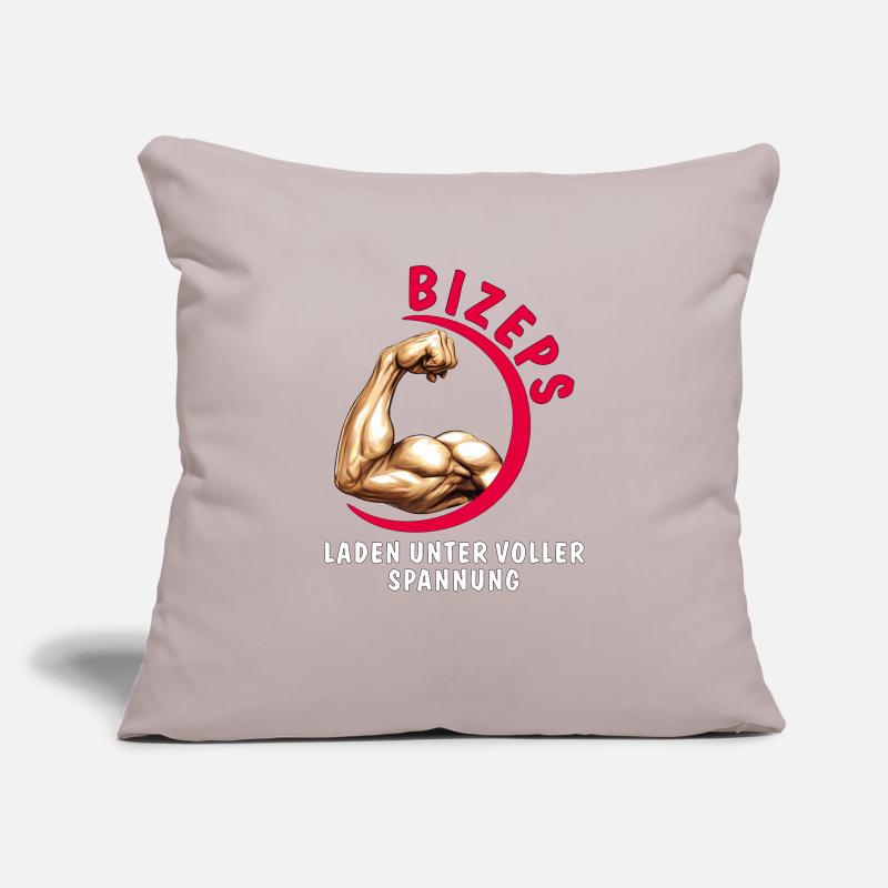 BICEPS LOADING UNDER FULL TENSION Sofa pillowcase 17,3'' x 17,3'' (45 x 45 cm)