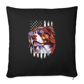 Poussez le style au niveau supérieur avec notre Cool Dog - Housse de coussin décorative 45 x 45 cm - noir - Devant