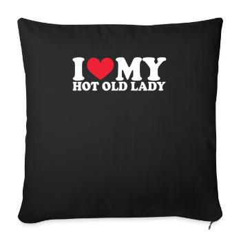 Petite amie Petite amie Relation Couple Amour Couple - Housse de coussin décorative 45 x 45 cm - noir - Devant