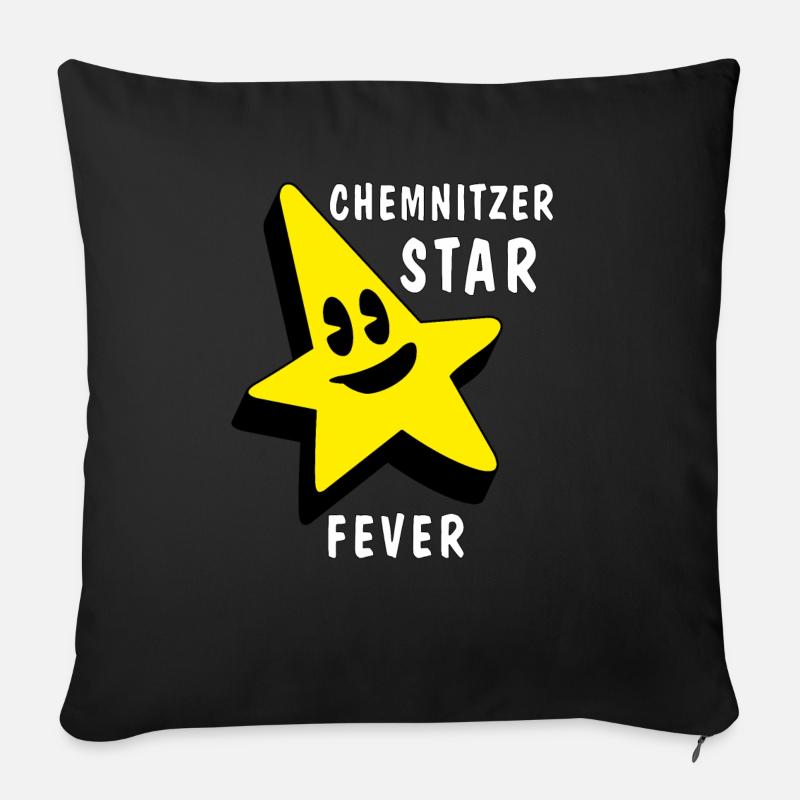 CHEMNITZER STAR FEVER - Sofakissenbezug 45 x 45 cm - Schwarz