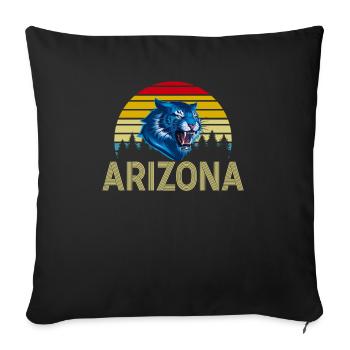 Arizona State Sedona Phoenix Grand Canyon AZ - Sofa pillowcase 17,3'' x 17,3'' (45 x 45 cm) - black - Front