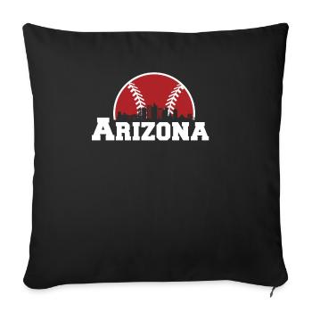 Arizona State Sedona Phoenix Grand Canyon AZ - Sofa pillowcase 17,3'' x 17,3'' (45 x 45 cm) - black - Front
