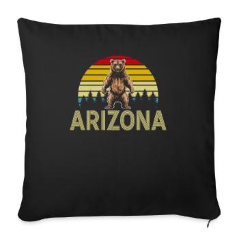Arizona State Sedona Phoenix Grand Canyon AZ - Sofakissenbezug 45 x 45 cm - Schwarz - Vorne