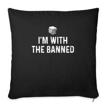 Book Books Library Reading Literature Read Books - Sofa pillowcase 17,3'' x 17,3'' (45 x 45 cm) - black - Front