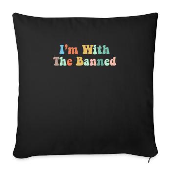 Book Books Library Reading Literature Read Books - Sofa pillowcase 17,3'' x 17,3'' (45 x 45 cm) - black - Front