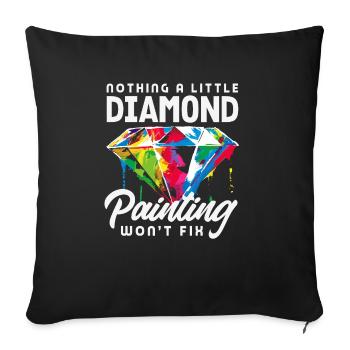 Accessories for Diamond Art Diamond Painter - Sofa pillowcase 17,3'' x 17,3'' (45 x 45 cm) - black - Front