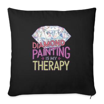 Diamond Painting Diamond Painter - Sofakissenbezug 45 x 45 cm - Schwarz - Vorne