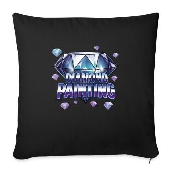 Diamond Painting Diamond Painter - Sofakissenbezug 45 x 45 cm - Schwarz - Vorne