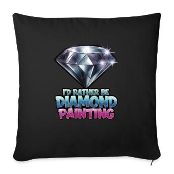 Diamond Painting Diamond Painter - Sofakissenbezug 45 x 45 cm - Schwarz - Vorne