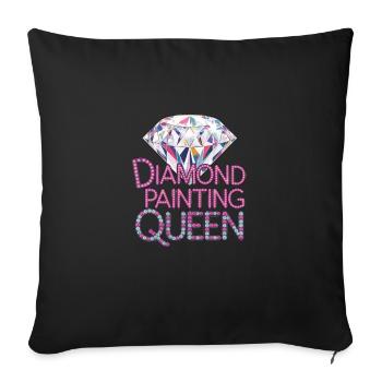 Diamond Painting Diamond Painter - Sofakissenbezug 45 x 45 cm - Schwarz - Vorne