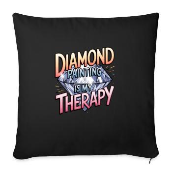 Diamond Painting Diamond Painter - Sofakissenbezug 45 x 45 cm - Schwarz - Vorne