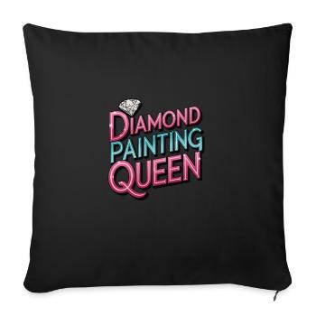 Diamond Painting Diamond Painter - Sofakissenbezug 45 x 45 cm - Schwarz - Vorne