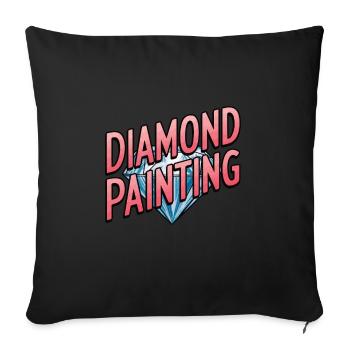 Diamond Painting Diamond Painter - Sofakissenbezug 45 x 45 cm - Schwarz - Vorne