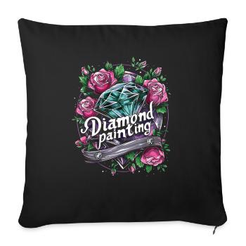 Accessories for Diamond Art Diamond Painter - Sofa pillowcase 17,3'' x 17,3'' (45 x 45 cm) - black - Front