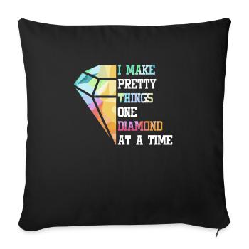 Accessories for Diamond Art Diamond Painter - Sofa pillowcase 17,3'' x 17,3'' (45 x 45 cm) - black - Front