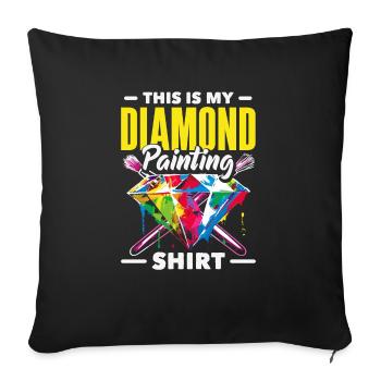 Accessories for Diamond Art Diamond Painter - Sofa pillowcase 17,3'' x 17,3'' (45 x 45 cm) - black - Front