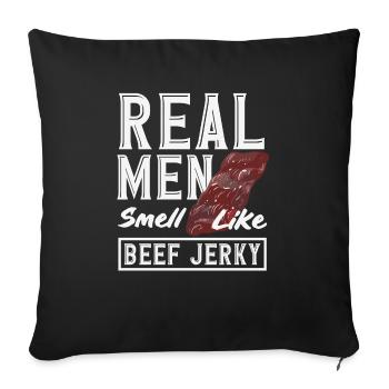 Beef Jerky Dealer Beef Jerky Costume - Sofa pillowcase 17,3'' x 17,3'' (45 x 45 cm) - black - Front