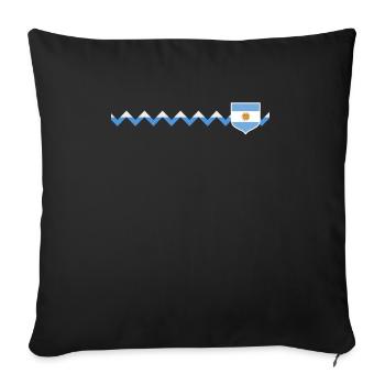 Argentina Gift Argentina Argentine Flag - Sofa pillowcase 17,3'' x 17,3'' (45 x 45 cm) - black - Front
