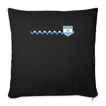 Argentina Gift Argentina Argentine Flag - Sofa pillowcase 17,3'' x 17,3'' (45 x 45 cm) - black - Front