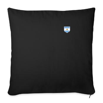 Argentina Gift Argentina Argentine Flag - Sofa pillowcase 17,3'' x 17,3'' (45 x 45 cm) - black - Front