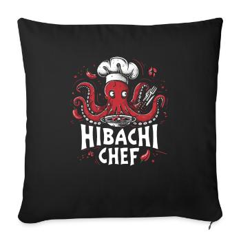Hibachi Teppanyaki Bbq Japanese Cuisine - Sofa pillowcase 17,3'' x 17,3'' (45 x 45 cm) - black - Front