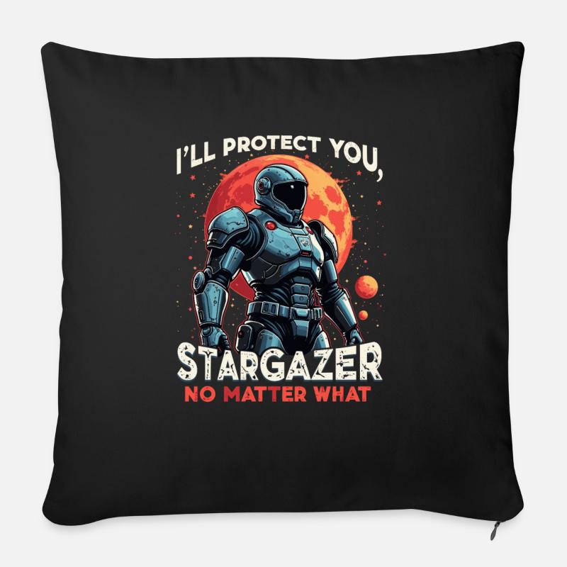 ROBOT - Housse de coussin décorative 45 x 45 cm - noir