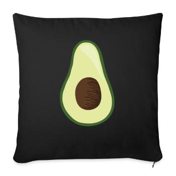 Avocado Kostüm Faschingskostüm Fasching Avocados - Sofakissenbezug 45 x 45 cm - Schwarz - Vorne