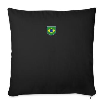 Brazil Brazil shirt Brazilian Rio de Janeirao - Sofa pillowcase 17,3'' x 17,3'' (45 x 45 cm) - black - Front