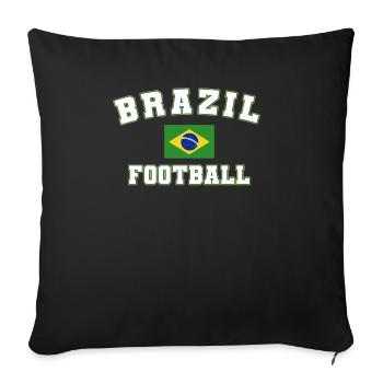 Brésil Brésil Maillot brésilien Rio de Janeiro - Housse de coussin décorative 45 x 45 cm - noir - Devant