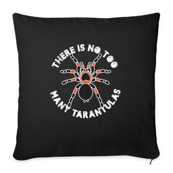il n’y a pas trop de tarentules Design - Housse de coussin décorative 45 x 45 cm - noir - Devant