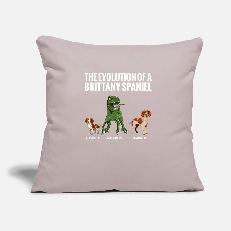 Die Evolution Eines Bretonischen Spaniel-hundes Sofakissenbezug 45 x 45 cm