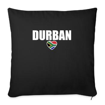 Durban South Africa South African Flag - Sofa pillowcase 17,3'' x 17,3'' (45 x 45 cm) - black - Front