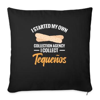 J’ai créé mon propre bureau de collecte - Housse de coussin décorative 45 x 45 cm - noir - Devant