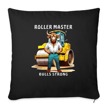 ROLLER MASTER BULLS STRONG - Sofa pillowcase 17,3'' x 17,3'' (45 x 45 cm) - black - Front