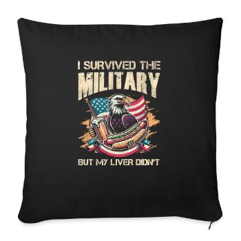 Veteran Medicated Dysfunctional - Sofakissenbezug 45 x 45 cm - Schwarz - Vorne