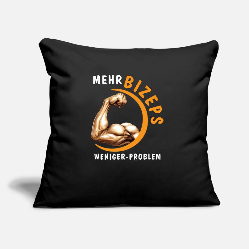 MORE BICEPS, LESS PROBLEM Sofa pillowcase 17,3'' x 17,3'' (45 x 45 cm)