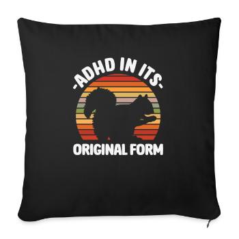 Le TDAH dans sa forme originale Créatif - Housse de coussin décorative 45 x 45 cm - noir - Devant