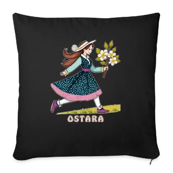 CHILD OSTARA - Sofa pillowcase 17,3'' x 17,3'' (45 x 45 cm) - black - Front