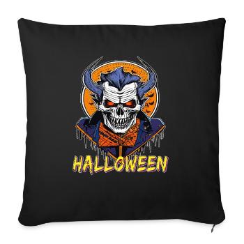SQUELETTE D’HALLOWEEN - Housse de coussin décorative 45 x 45 cm - noir - Devant