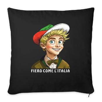 YOUNG ITALY FIERO COME L'ITALIA - Sofa pillowcase 17,3'' x 17,3'' (45 x 45 cm) - black - Front