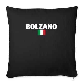 Bolzano Italie Drapeau italien Italien - Housse de coussin décorative 45 x 45 cm - noir - Devant